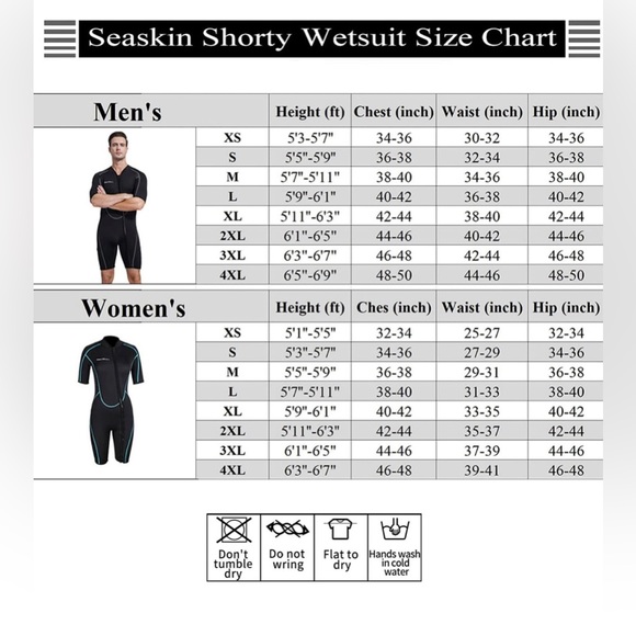 Seaskin 3mm Shorty Wetsuit Womens, Diving Suit Front Zip Wetsuit Size: Small - Picture 4 of 4